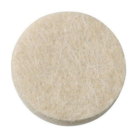 GOURMETGALLEY 16 Count Oatmeal Round Self-Stick Felt Pads1 in., 16PK GO649761